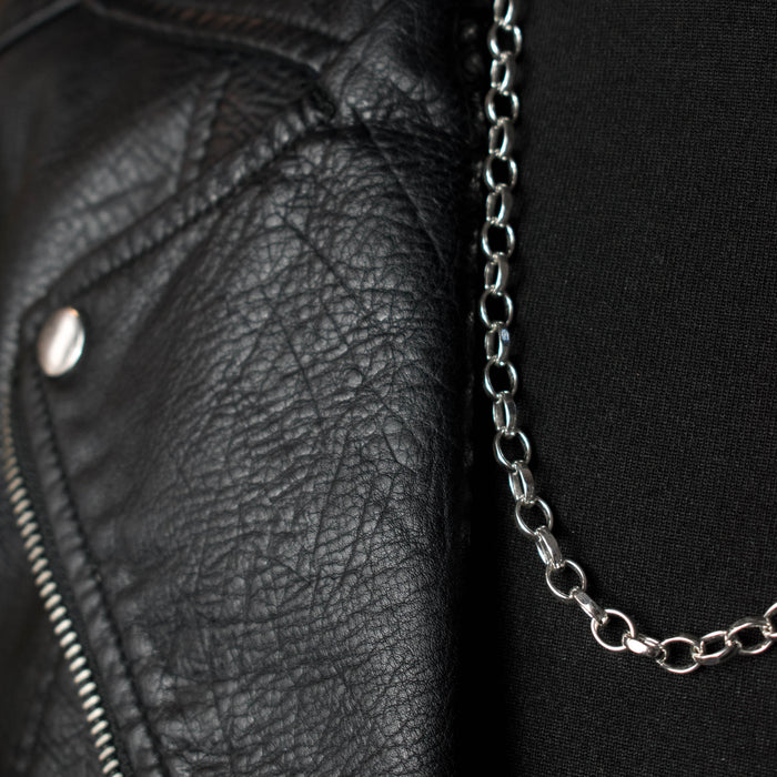 Sterling silver oval belcher chain