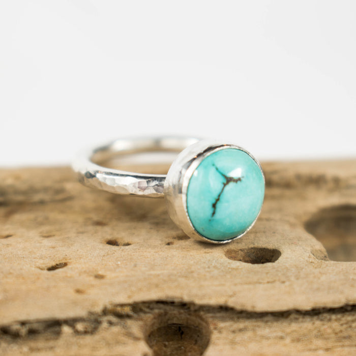 Natural turquoise ring