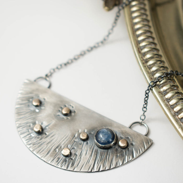 Kyanite celestial Deco necklace