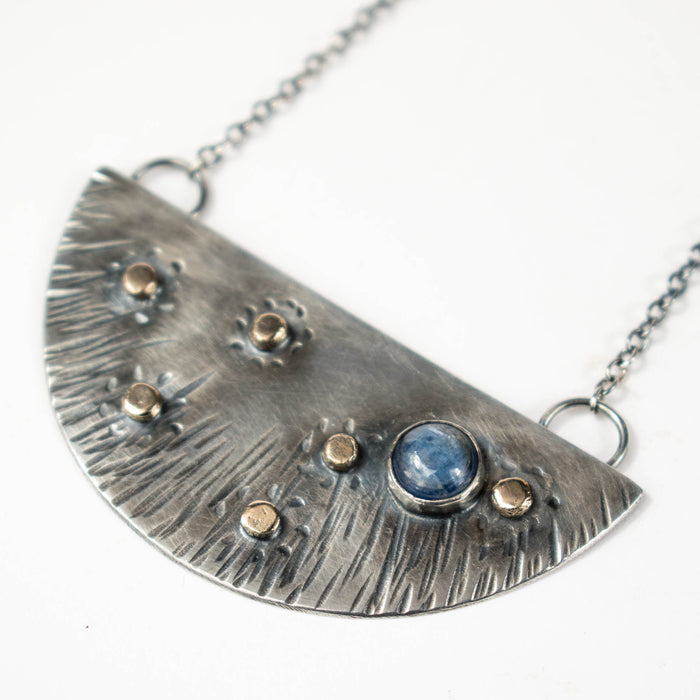 Kyanite celestial Deco necklace